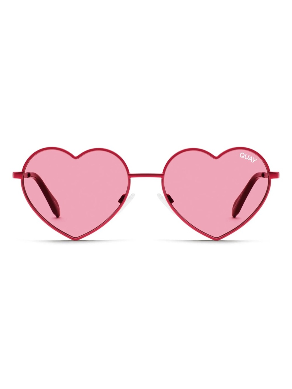 Quay Australia- Heart-Shaped Red Women’s Sunglasses